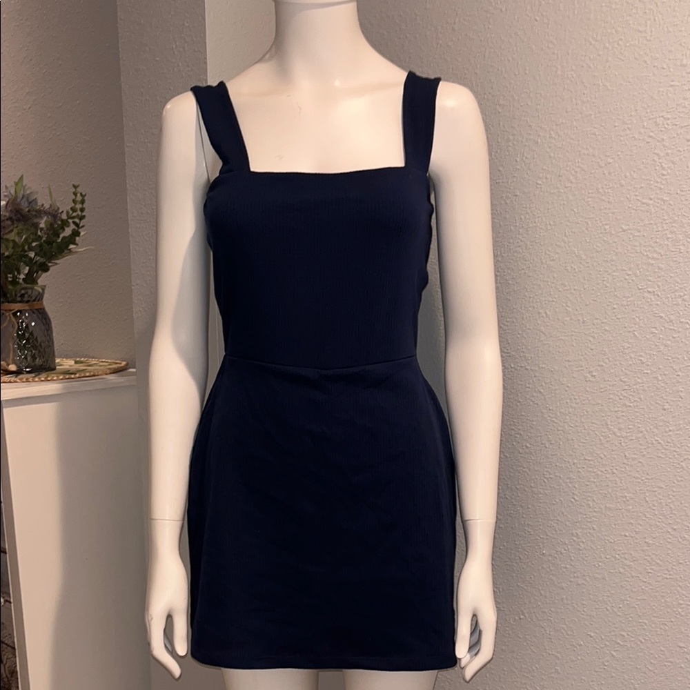 Great for summer  Navy Blue Sleeveless romper Victoria’s Secret size medium